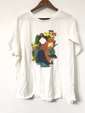 Old Navy Powerful Woman Graphic Tee 4X Plus White